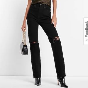Express Super High Waisted Jeans
